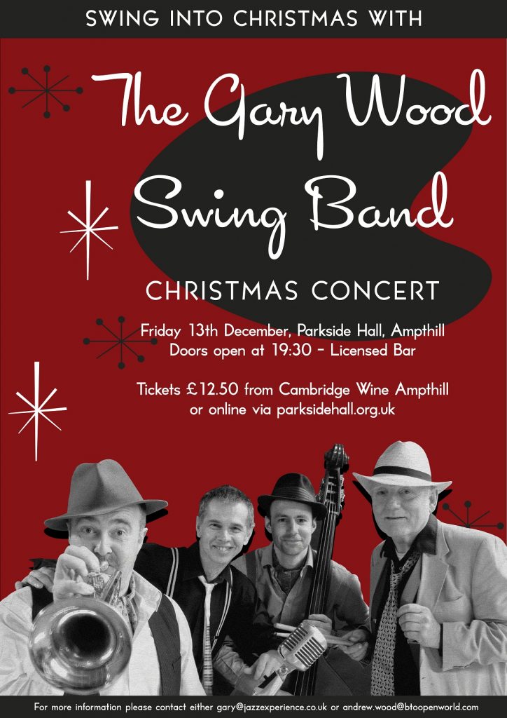 The Gary Wood Swing Band Christmas Concert 2019 Parkside Community Hall